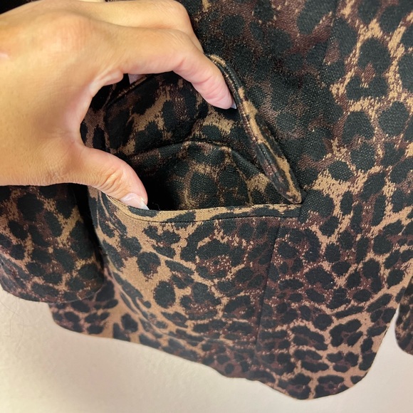 🇺🇸Lane Bryant Leopard Print One Button Blazer - Picture 4 of 11